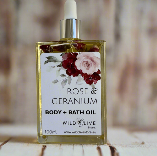 ROSE + GERANIUM - BODY OIL