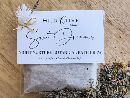 SWEET DREAMS ~ Night Nurture Botanical Bath Brew.